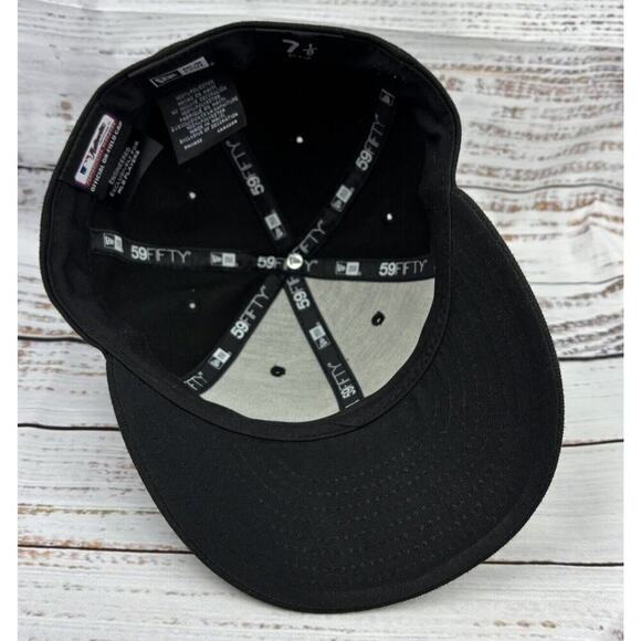 San Francisco Giants MLB Fitted New Era 59Fifty Baseball Hat Black Size 7 1/8 - Picture 10 of 10